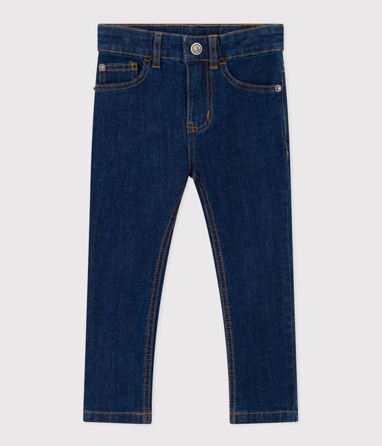 Boys' Straight-Fit Denim Trousers DENIM BRUT blue