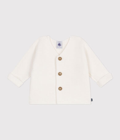 Unisex solid cotton baby Cardigan