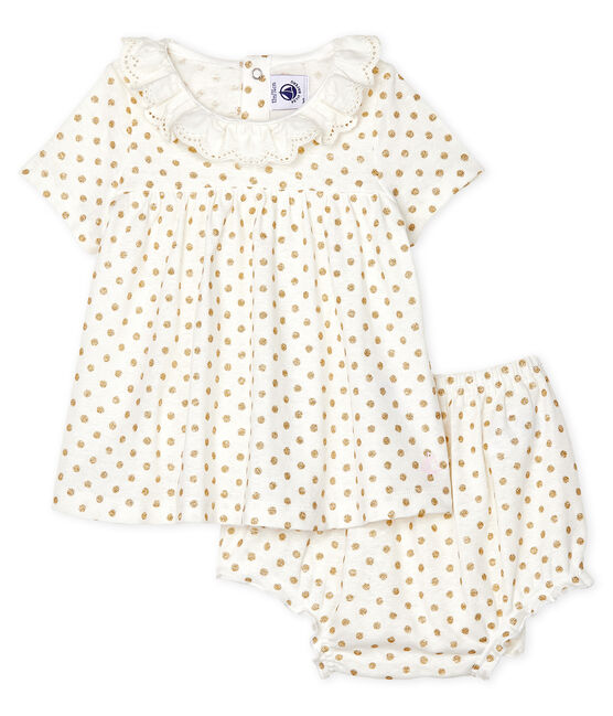 Baby Girls' Clothing - 2-Piece Set MARSHMALLOW white/OR yellow