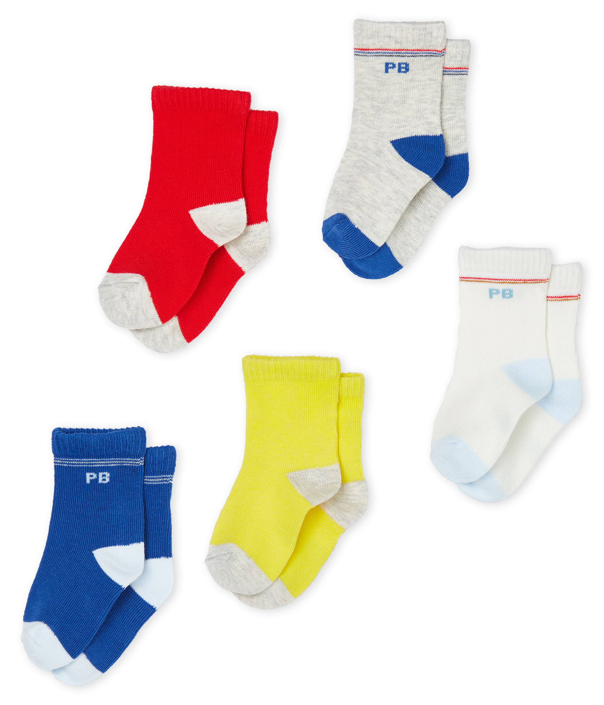 Petit Bateau Chaussettes, Lot de 5 Gar/çon