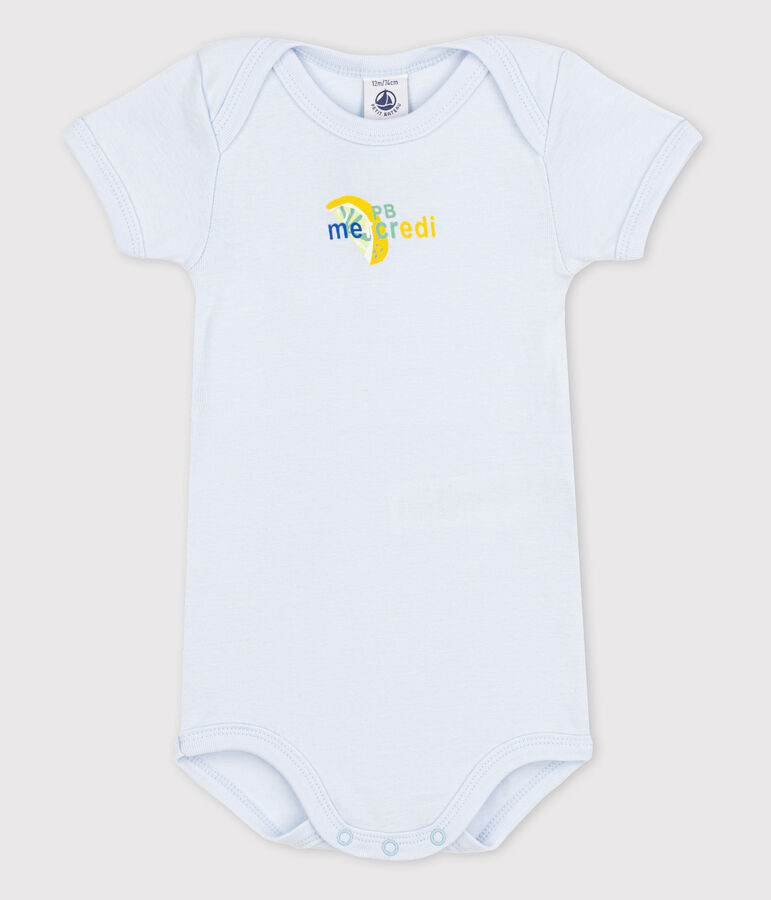 Babies' Short-Sleeved Bodysuit blue