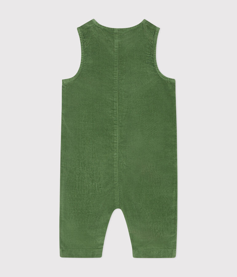 Babies' velour jumpsuit green