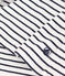 Women's Iconic Stripy Long-Sleeved Cotton T-shirt MARSHMALLOW white/SMOKING blue