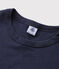 Women's Iconic Cotton Round Neck T-Shirt SMOKING blue