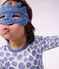 Children's cotton dragon costume pyjamas blue/blue