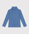 Cotton roll neck top for girls or boys BEACH blue