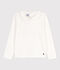Girls' Long-Sleeved Cotton T-Shirt white