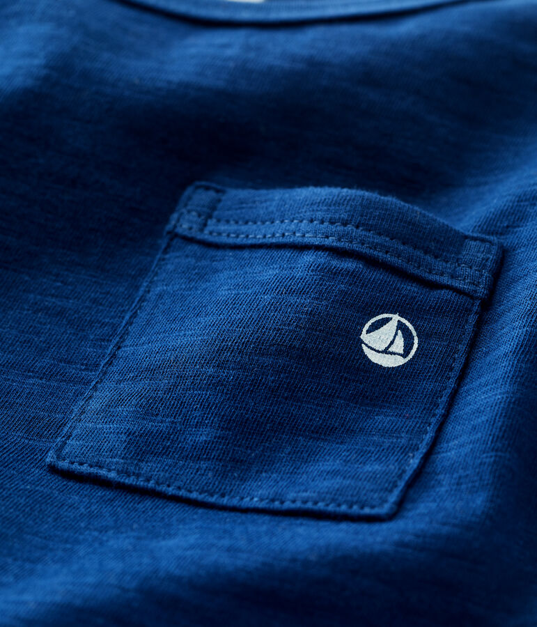 Babies' Plain Short-Sleeved Jersey T-Shirt blue