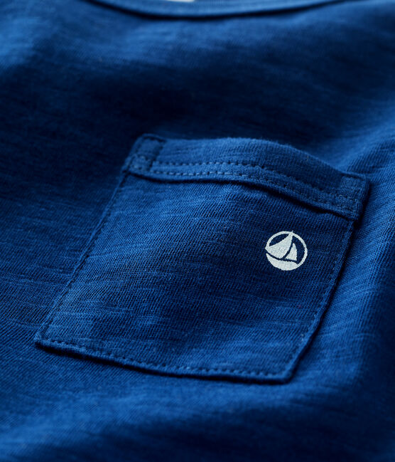 Babies' Plain Short-Sleeved Jersey T-Shirt MEDIEVAL blue