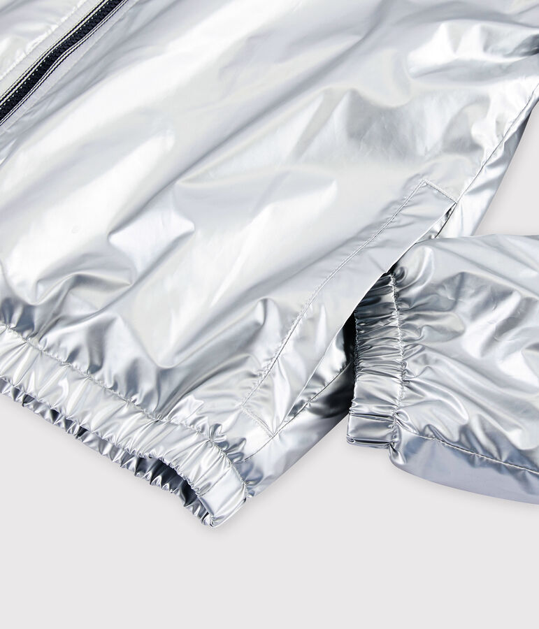 Women's/men's warm windbreaker made from recycled materials grey