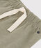 Babies' Plain Slub Jersey Shorts MARECAGE green