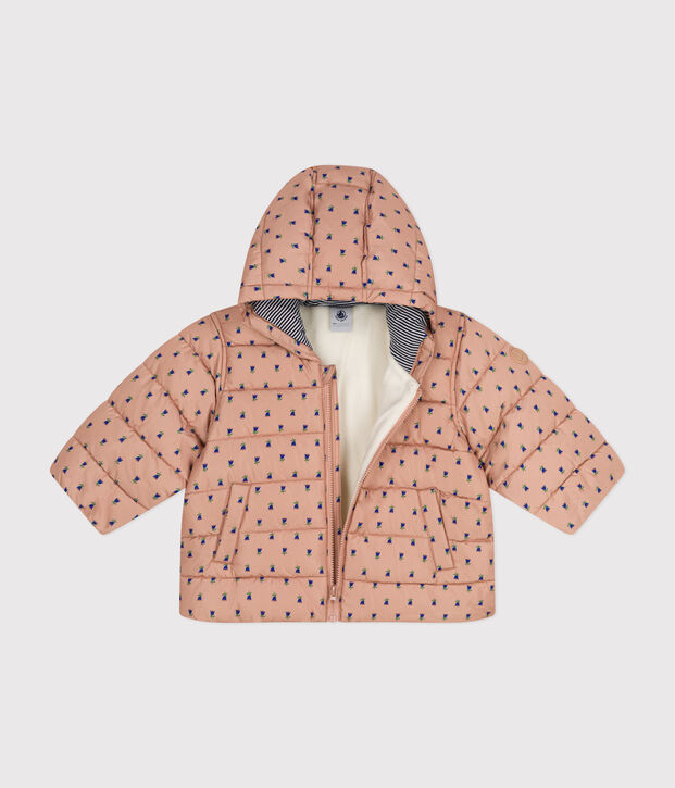 Babies' Patterned Puffer Jacket beige/multicolor