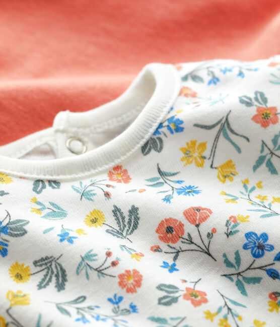 Baby Girls' Short-Sleeved Cotton Blouse - 2-Pack variante 1