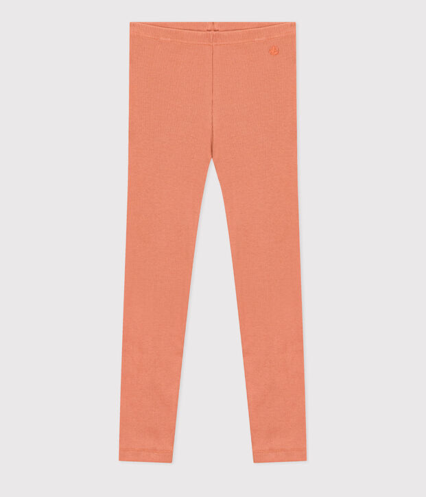 Girls' cotton leggings pink