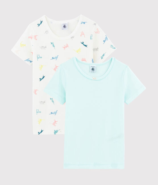 Girls' Colourful Cats Short-Sleeved T-Shirts - 2-Pack variante 1