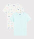Girls' Colourful Cats Short-Sleeved T-Shirts - 2-Pack