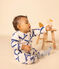 Babies' Cotton Paris Themed Pyjamas AVALANCHE white/MULTICO