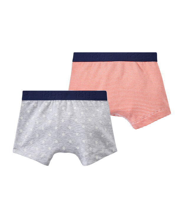 Set of 2 boys' boxers white
