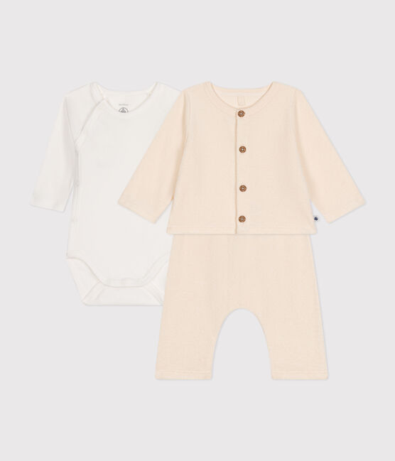 Babies' Terry Outfit - 3-Piece Set AVALANCHE Ecru