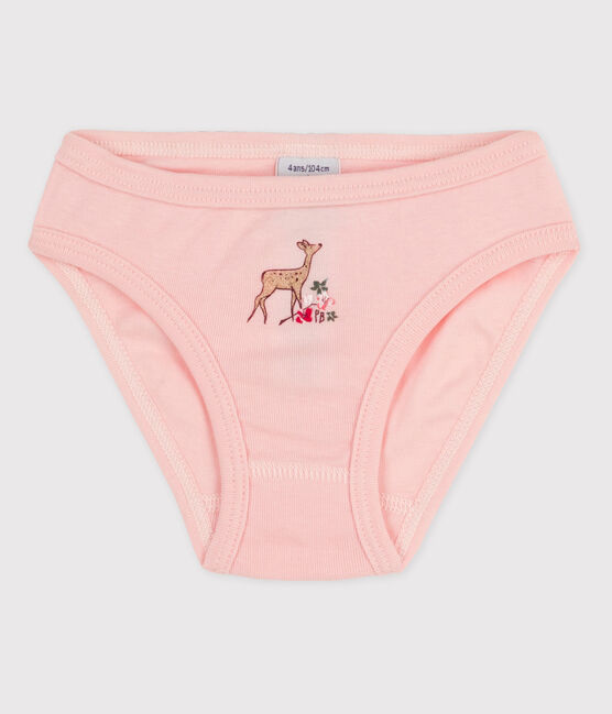 Girls' Cotton Briefs MINOIS pink