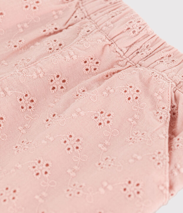 Babies' Broderie Anglaise Shorts pink