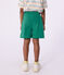 Children's Bermuda shorts in plain cotton green