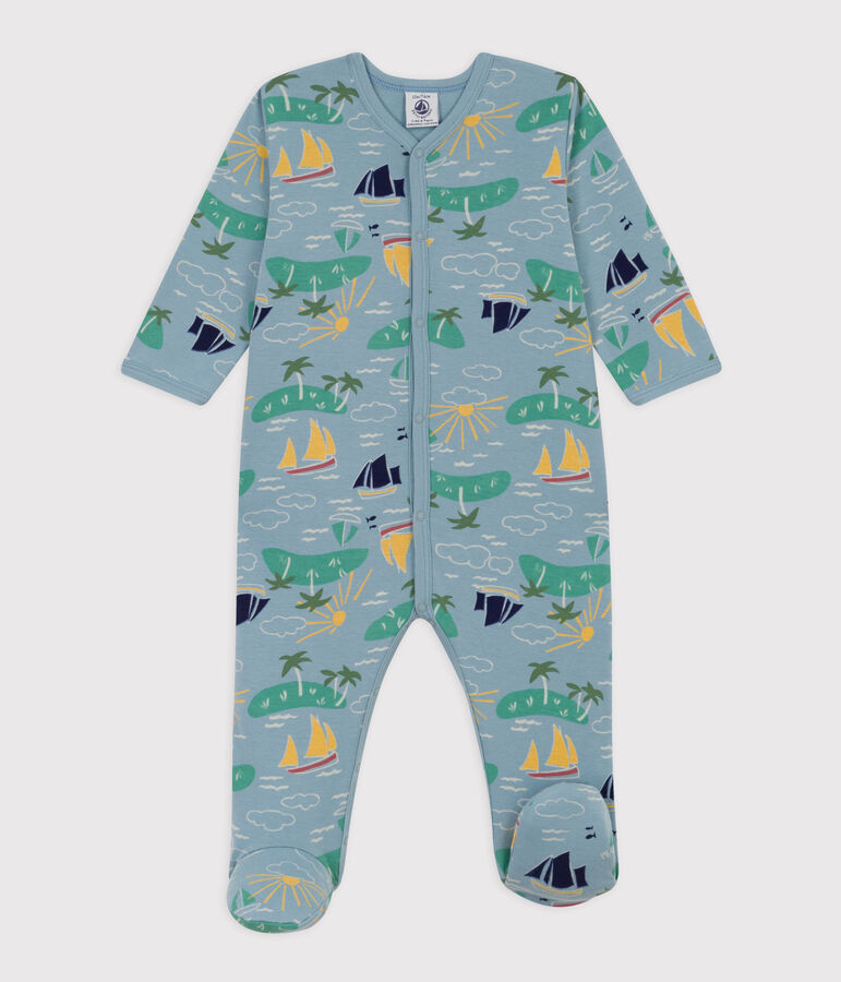 Cotton Explorer Sleepsuit blue/multicolor