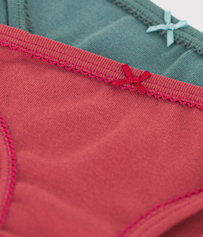 Girls' Cotton Briefs - 2-Pack multicolor