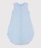 Babies' 2.5 TOG whale print cotton sleeping bag TOUDOU blue/MARSHMALLOW white