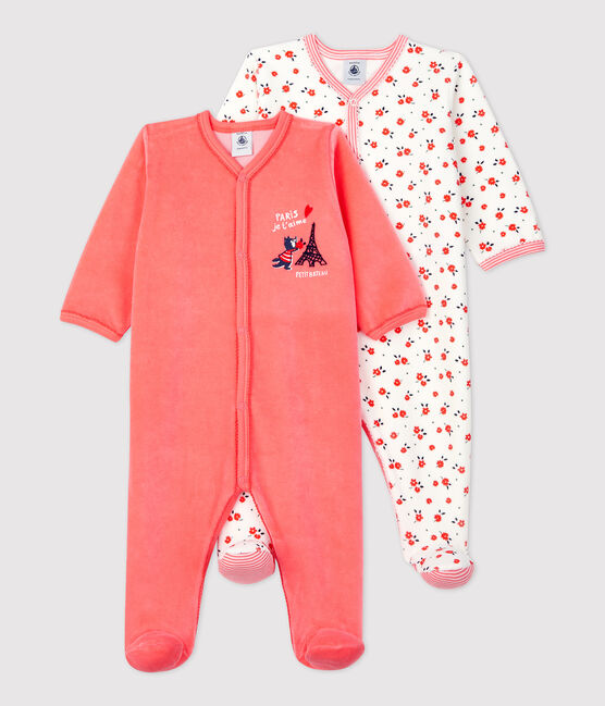 Babies' Velour Sleepsuit - 2-Pack variante 1