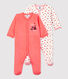 Babies' Velour Sleepsuit - 2-Pack
