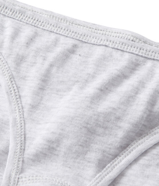 Women's light cotton briefs POUSSIERE CHINE grey