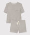 Women's Cotton Short Pyjamas CHATON CHINE grey