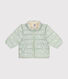 Babies' printed  puffer jacket with a retractable hood