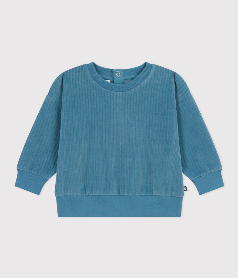 Babies' Velour Sweatshirt blue