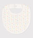 Newborn's printed cotton bib