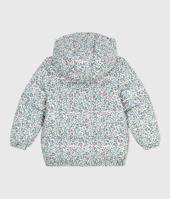 Children's printed puffer jacket MILK /MULTICO