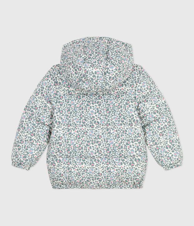 Children's printed puffer jacket Ecru/multicolor
