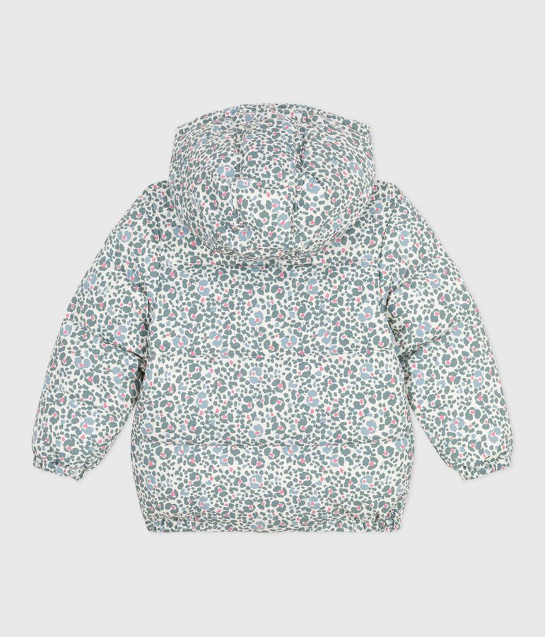 Children's printed puffer jacket Ecru/multicolor