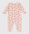 Babies' velour sleepsuit SALINE /AVALANCHE /MULTICO