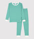 Boys' Snugfit Pinstriped Organic Cotton Pyjamas