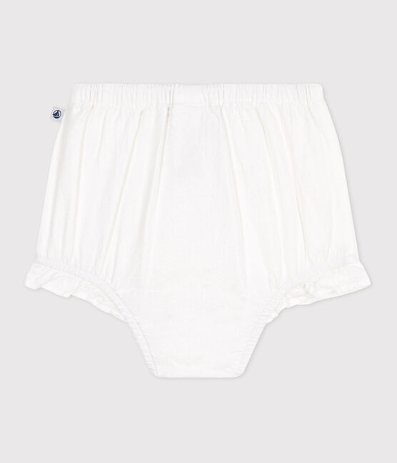 Seersucker baby bloomers ECUME white
