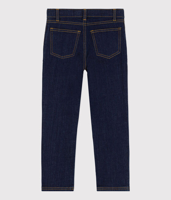 Girls' Denim Slim-Fit Trousers DENIM BRUT blue