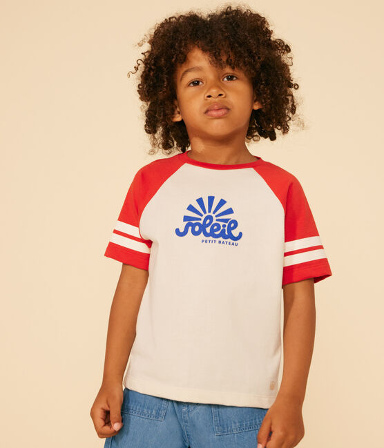 Boys' Printed Jersey T-shirt AVALANCHE red/AURORA