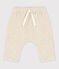 Babies' Cotton Velour Trousers MONTELIMAR CHINE beige