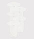 Babies' short-sleeved wrapover cotton bodysuits - 5-Pack