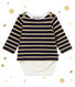 Baby girl's sailor striped body T-shirt