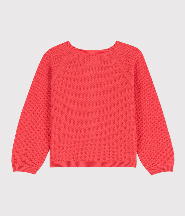 Girls' Cotton Cardigan orange