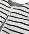 Babies' Reversible Ribbed Sleeping Bag COQUILLE beige/ABYSSE blue