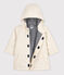 Babies' Quilted Recycled Warm Raincoat AVALANCHE Ecru